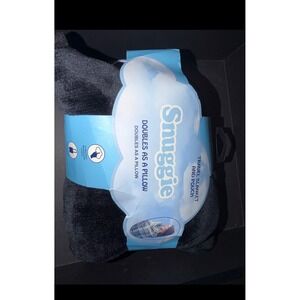 Snuggie Travel Blanket Pouch Microplush Fleece Pillow Portable Airplane